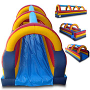 small inflatable water slide